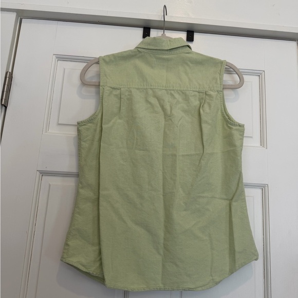 Vintage Eddie Bauer Sage Green Cotton Shirt - Picture 3 of 3